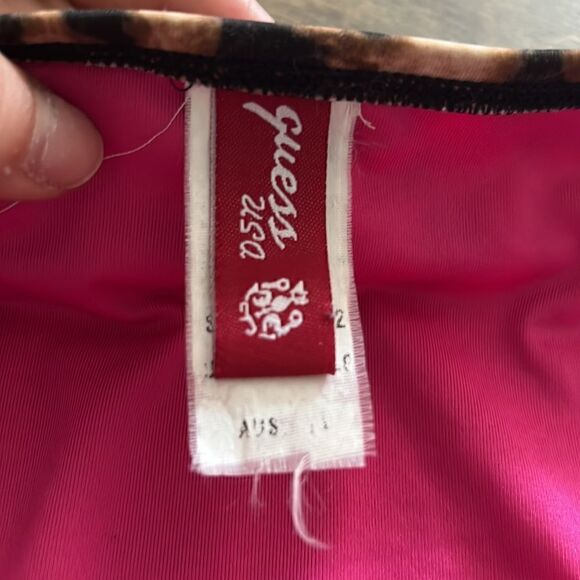 Guess bikini bottom cheetah low rise braided strappy sides - Picture 8 of 10